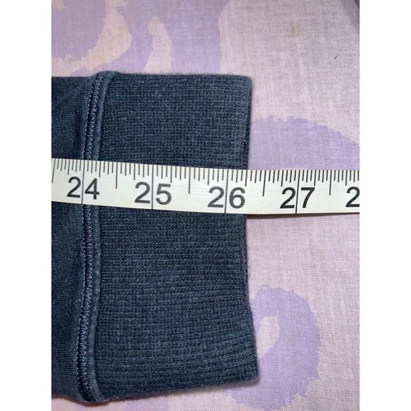 $128 Lululemon Mens Full Zip Up Hoodie Jacket Sz M Hooded Navy Blue Heather - Picture 14 of 14